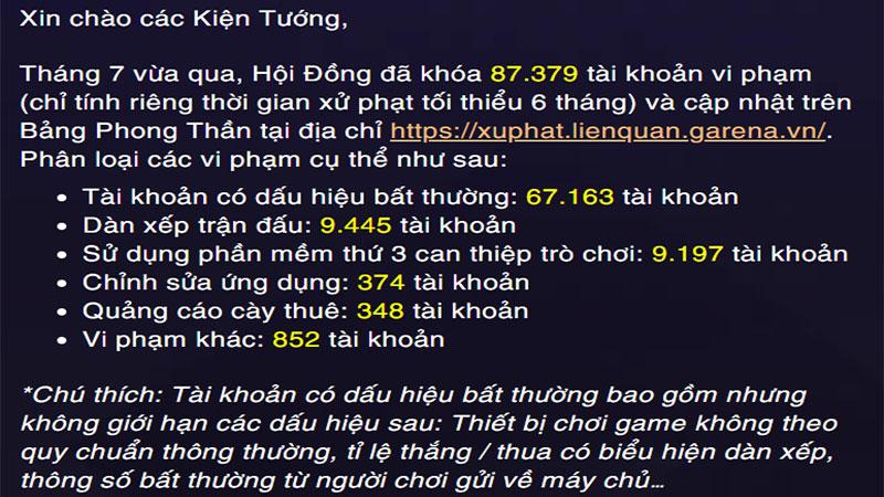 garena-thong-bao-so-tai-khoan-lien-quan-bi-khoa